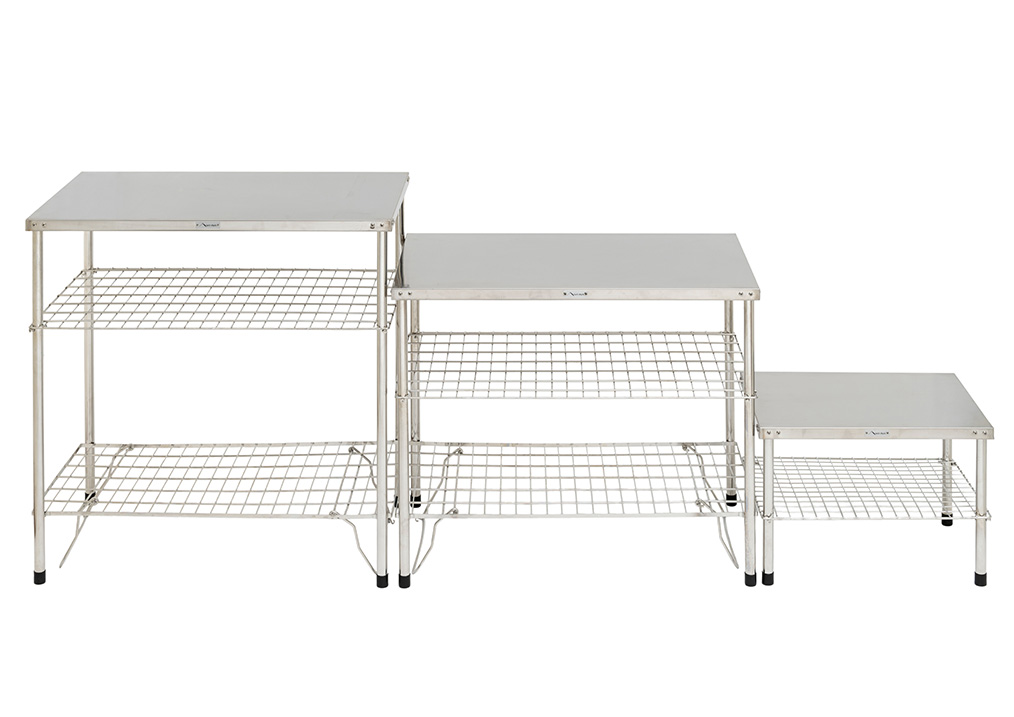 テンマクデザイン×雀屋 ワークテーブルLOW ユニフレーム 焚き火