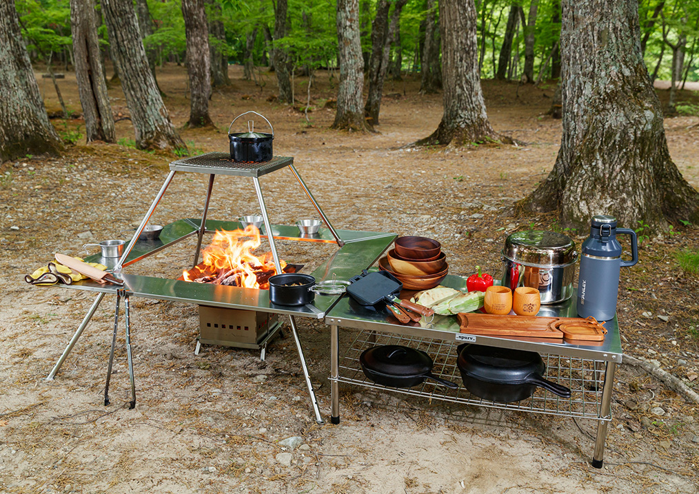 テンマクデザイン tent-Mark ステンレスワークテーブルHI テンマク