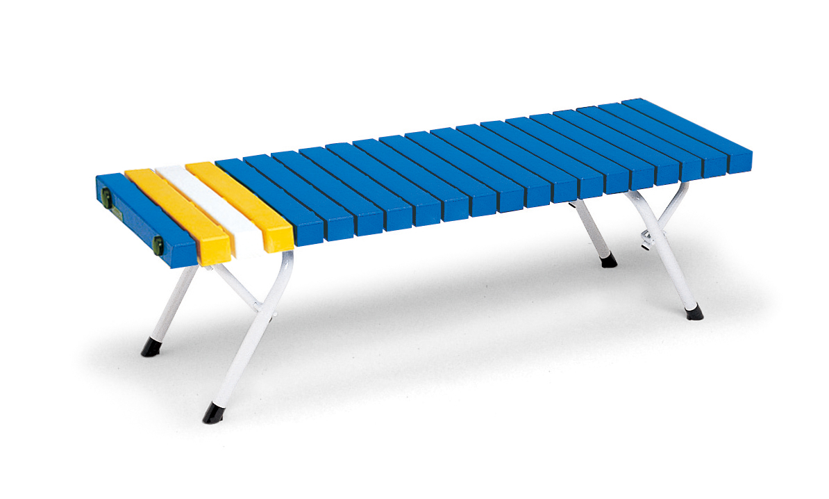 折りたたみホームベンチ 1250 青 | 株式会社テラモト