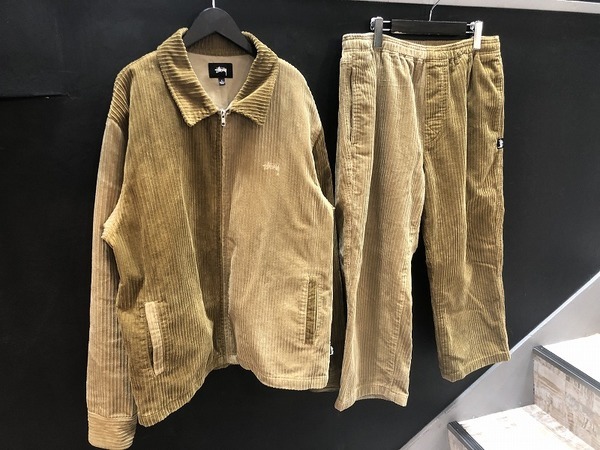 人気アイテム！STUSSY (ステューシー)からコーデュロイセットアップ