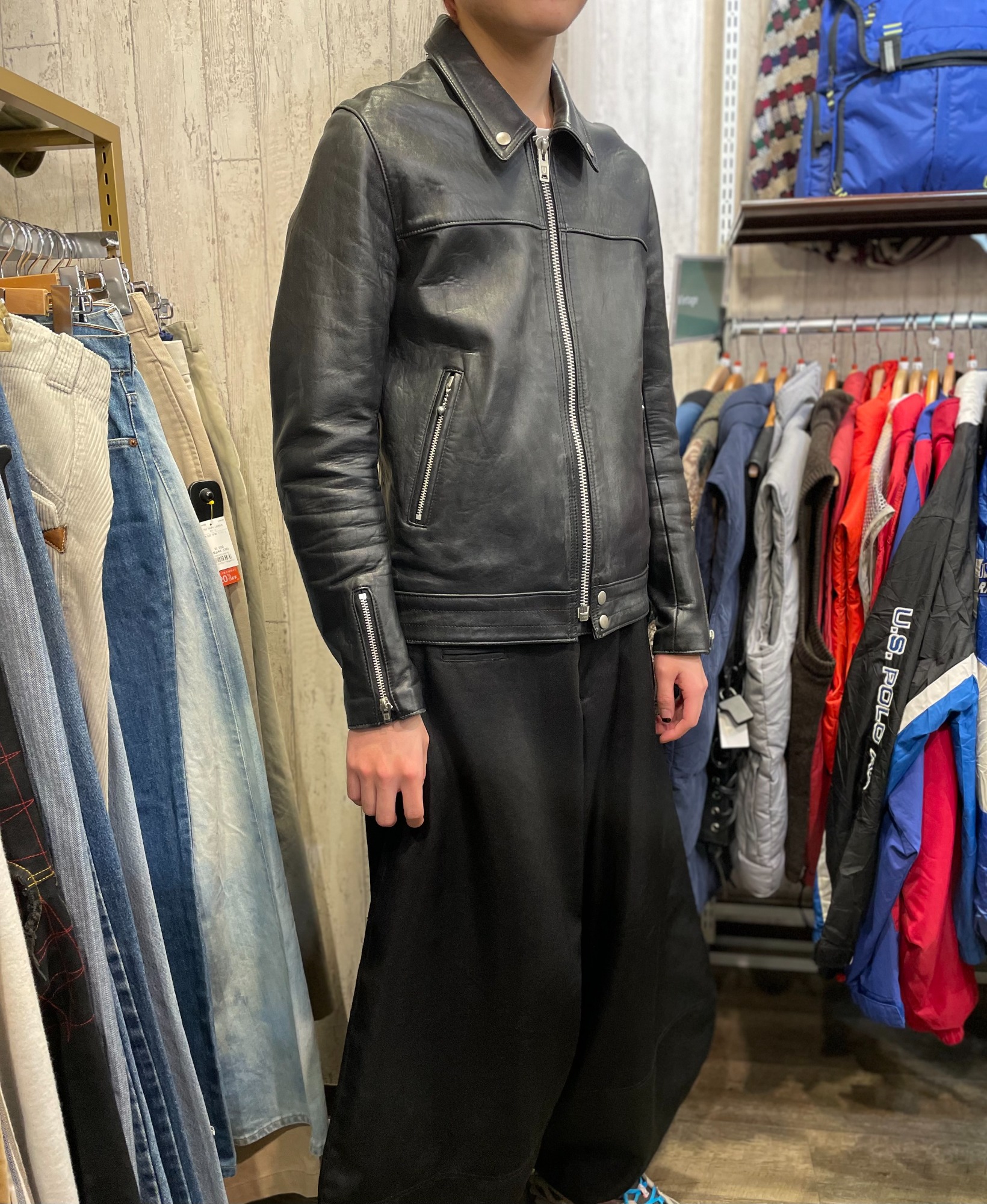 11ss UNDERCOVER BOUNTY HUNTER レザー ライダース UNDERCOVER