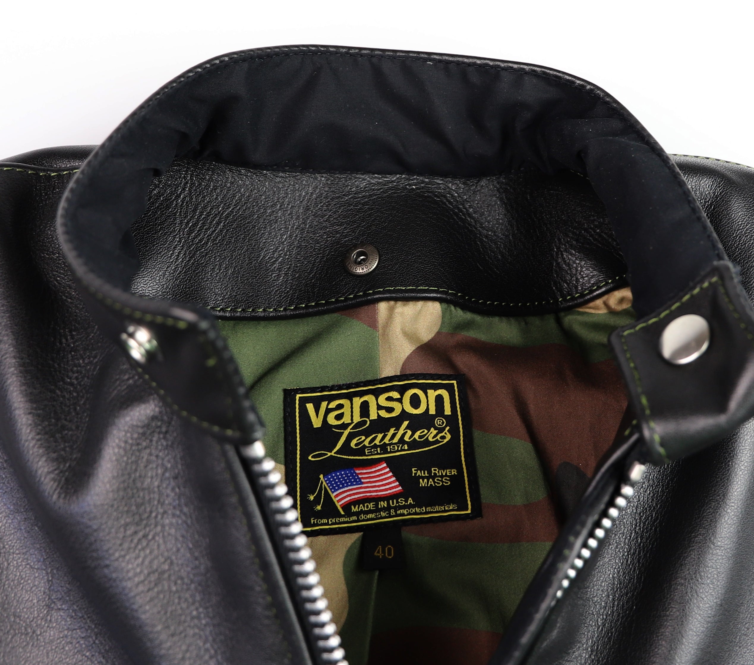 Vanson Model B Deluxe, Black Comp. Weight, size 40 – Thurston Bros