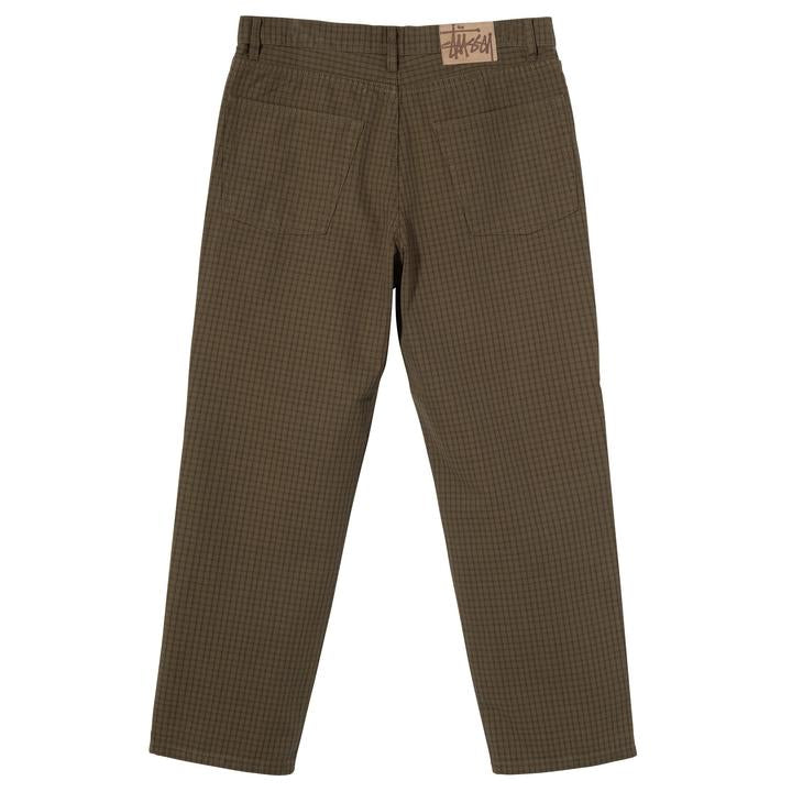 STÜSSY CHECK BIG OL' JEANS // OLIVE – Collateral