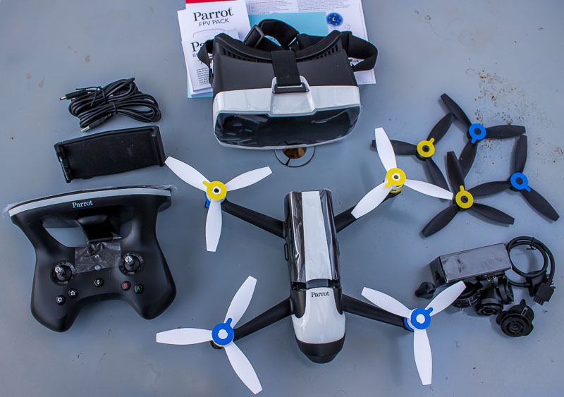 Parrot Bebop 2 Drone FPV Pack Review with Skycontroller 2 and