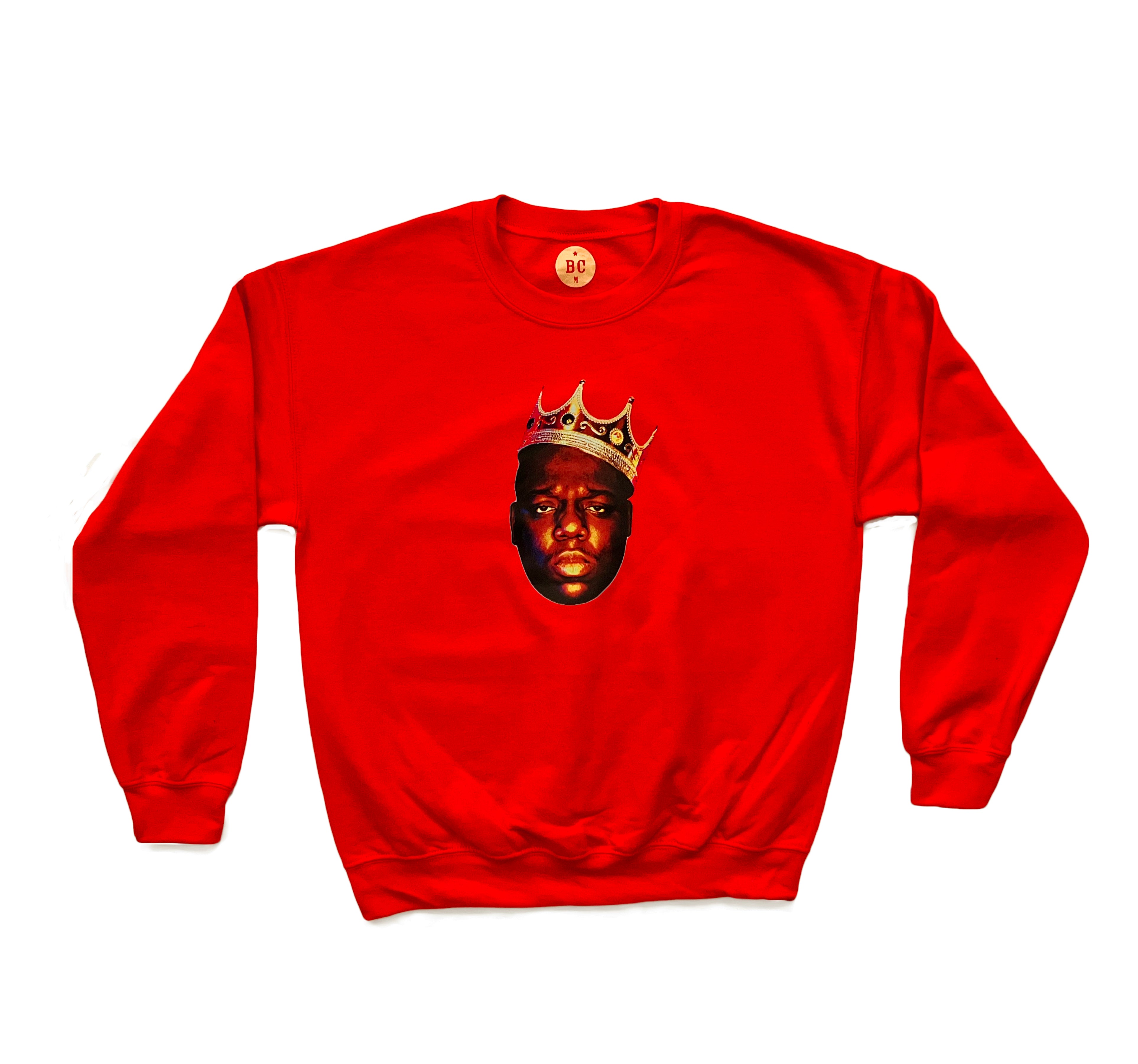 K.O.N.Y. Biggie Smalls Crewneck Sweatshirt RED – The Blacknificent