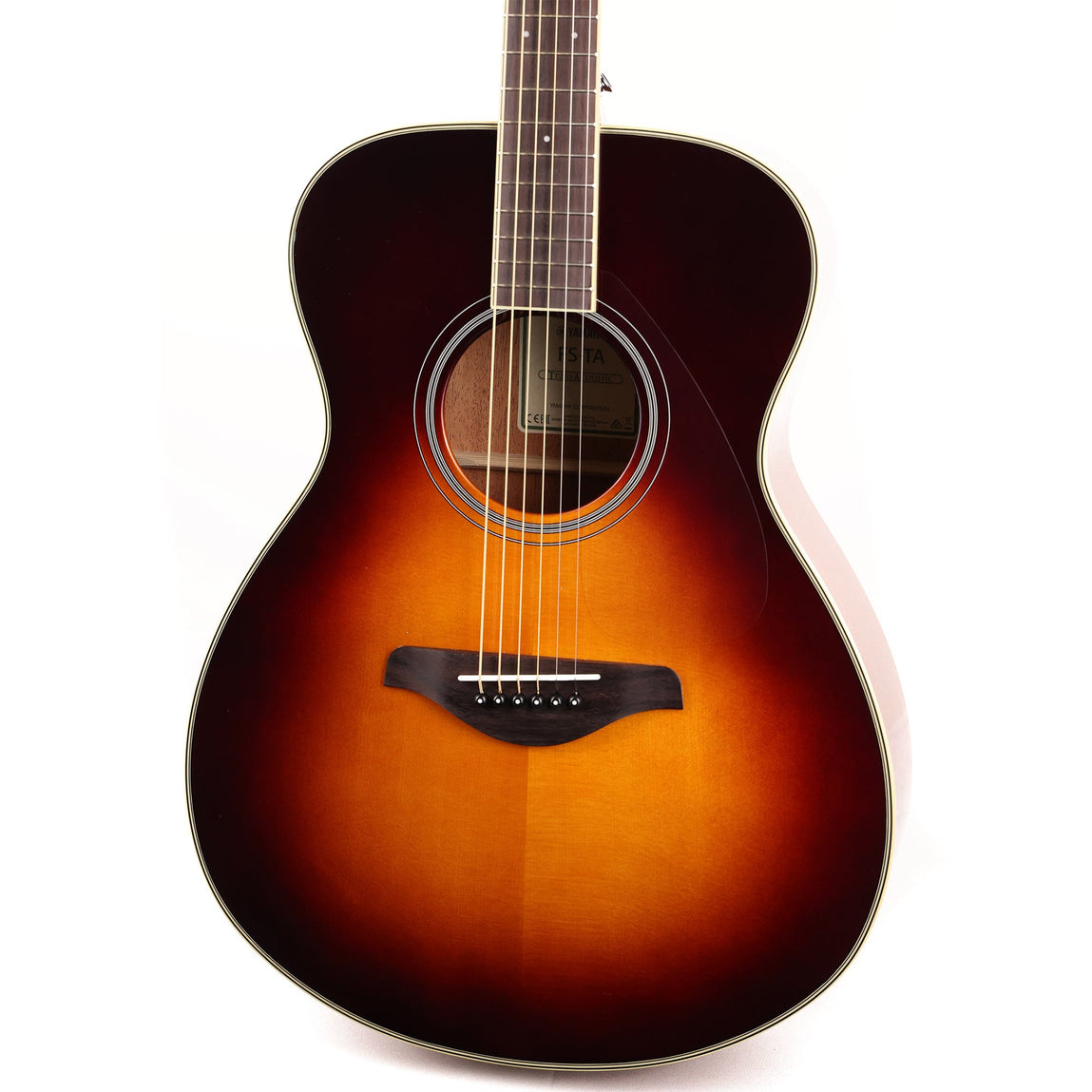 Yamaha FS-TA Transacoustic Brown Sunburst Acoustic Guitar | The