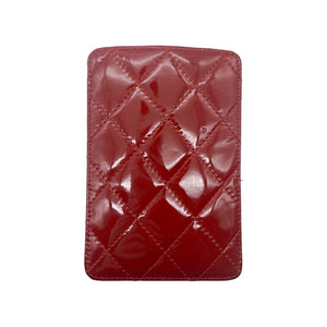 Chanel Red Patent Leather Card Holder - TheRelux.com