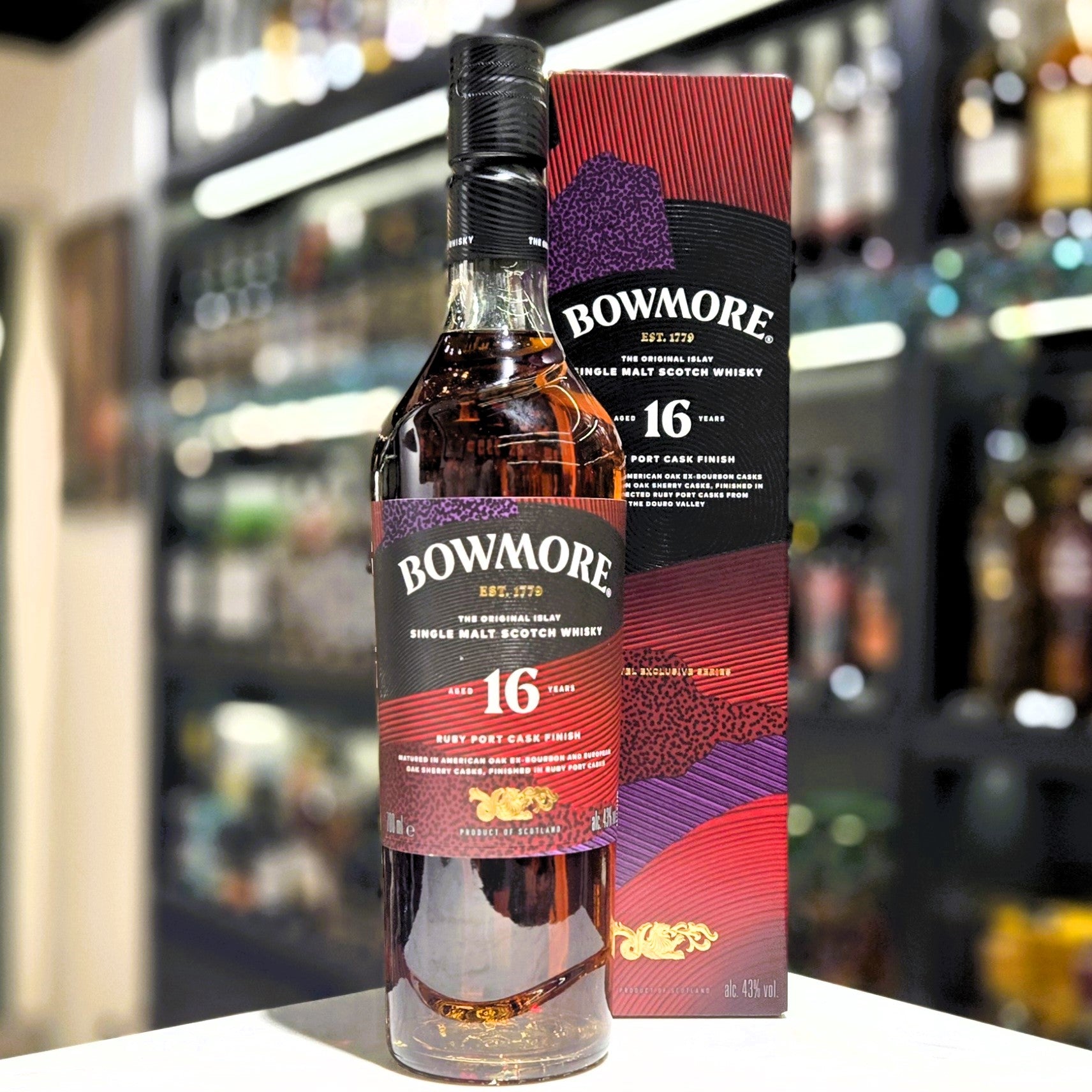 Bowmore 16 Year Old Ruby Port Cask Finish Single Malt Scotch