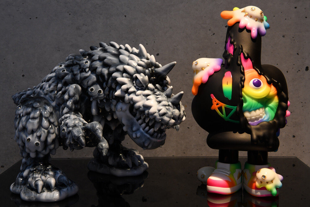 KEA x INSTINCTOY LIQUID PEACE MONSTER and Vincent Black & White
