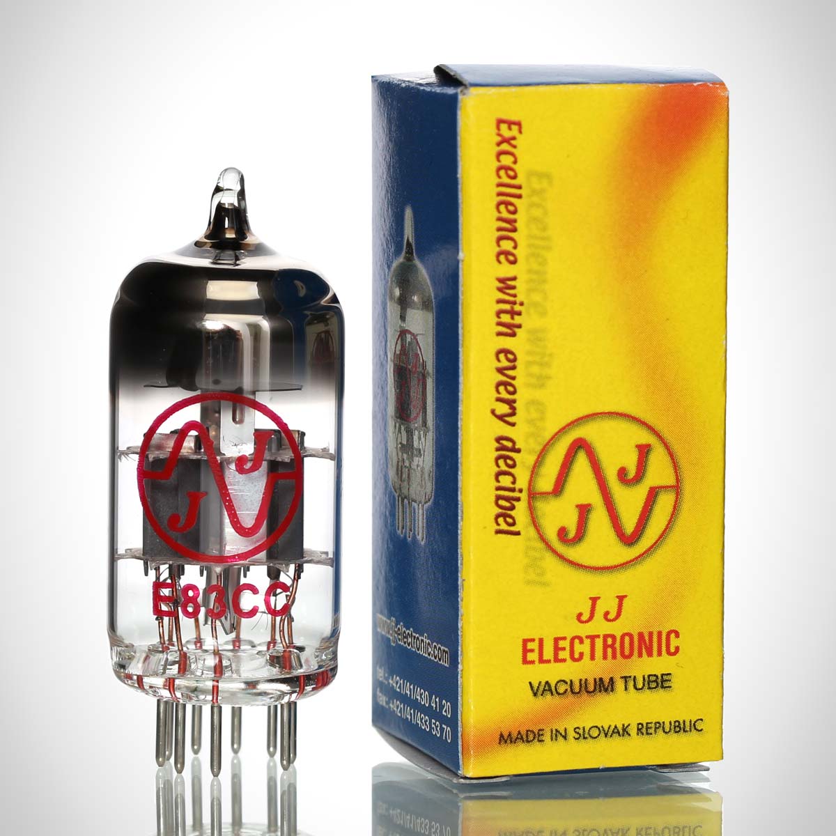JJ E83CC / 12AX7 Preamp Vacuum Tube | thetubestore.com