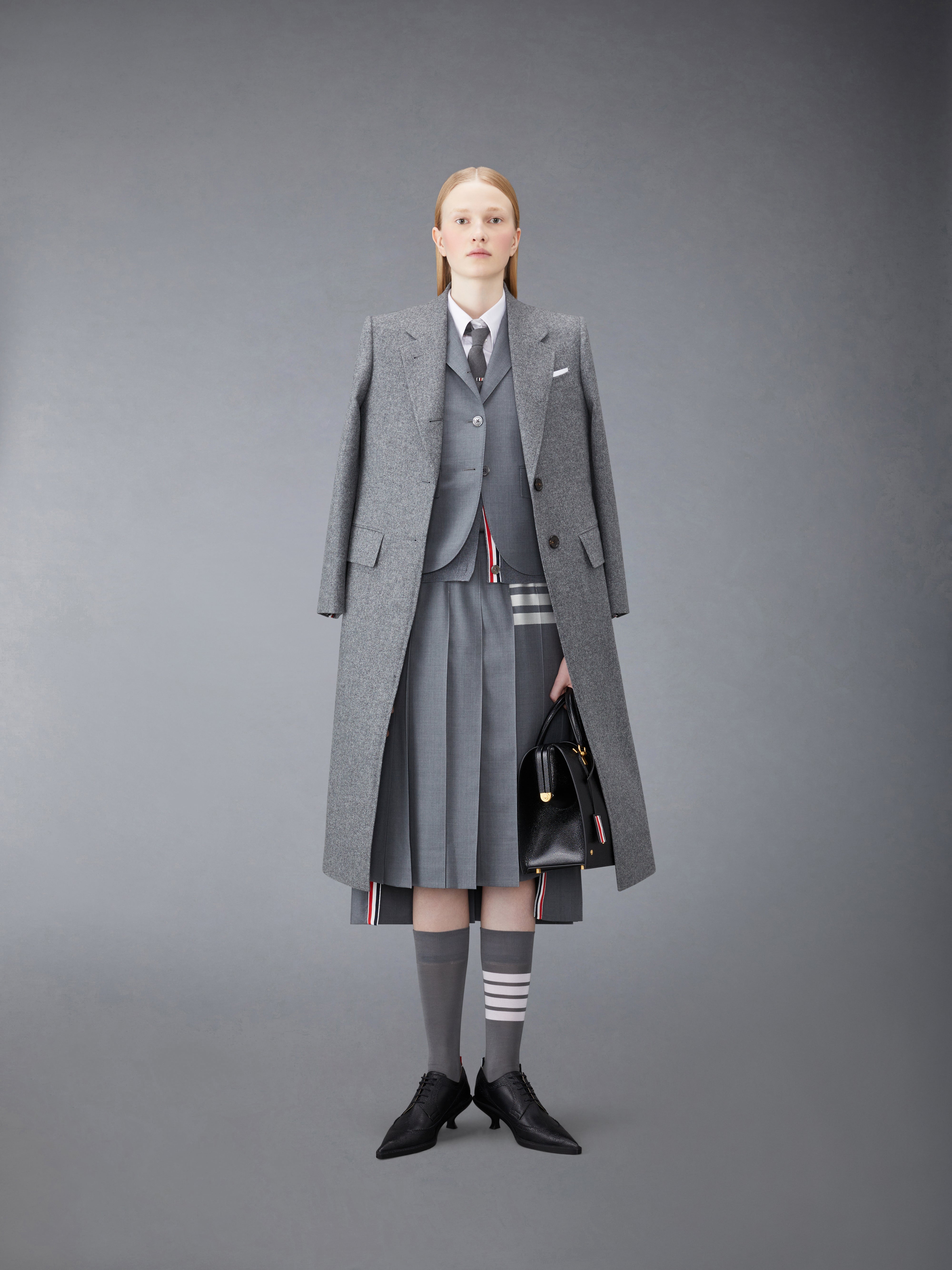 Wool 4 Bar V Neck Cardigan | Thom Browne