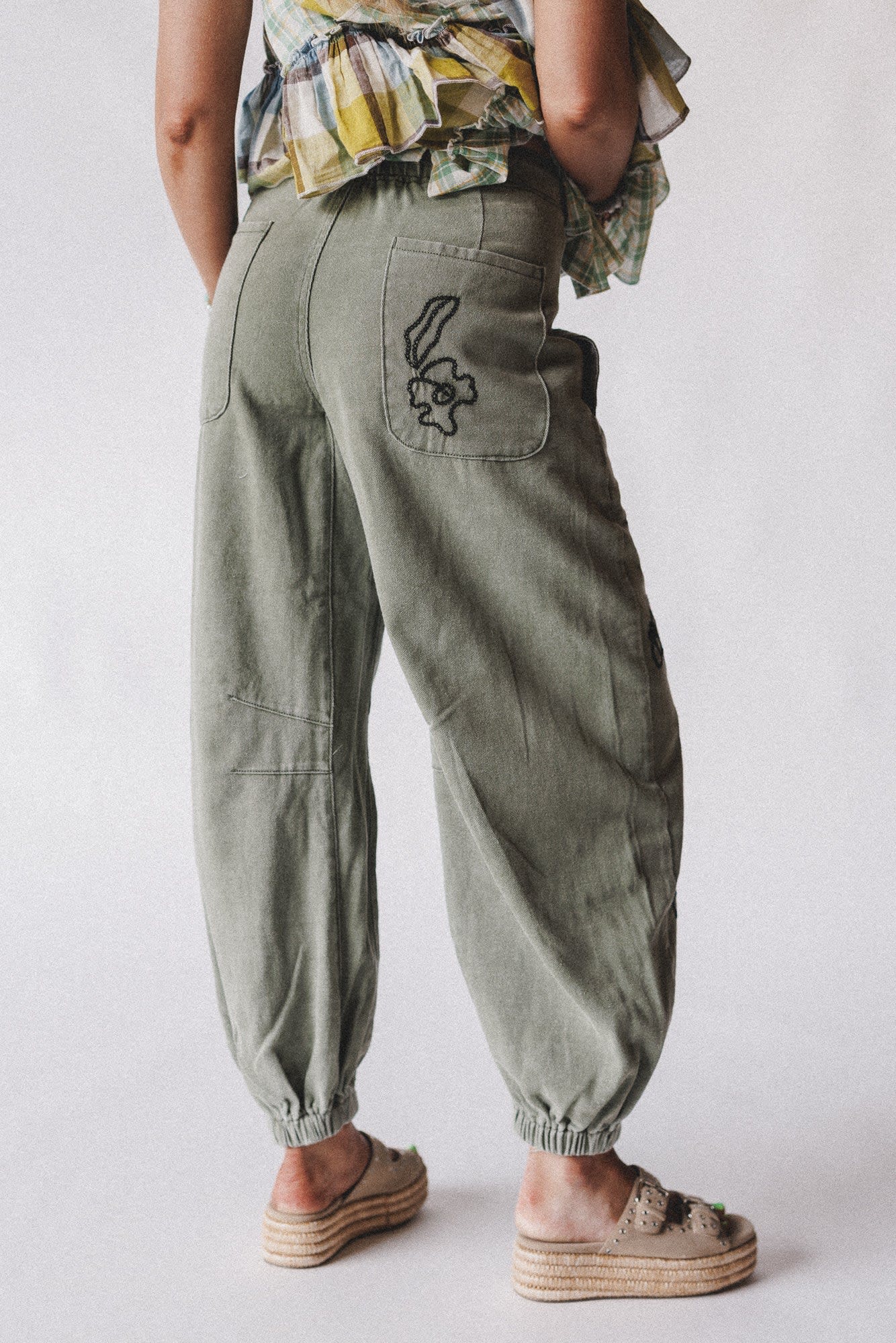 Sweet On You Embroidered Pants — Three Bird Nest