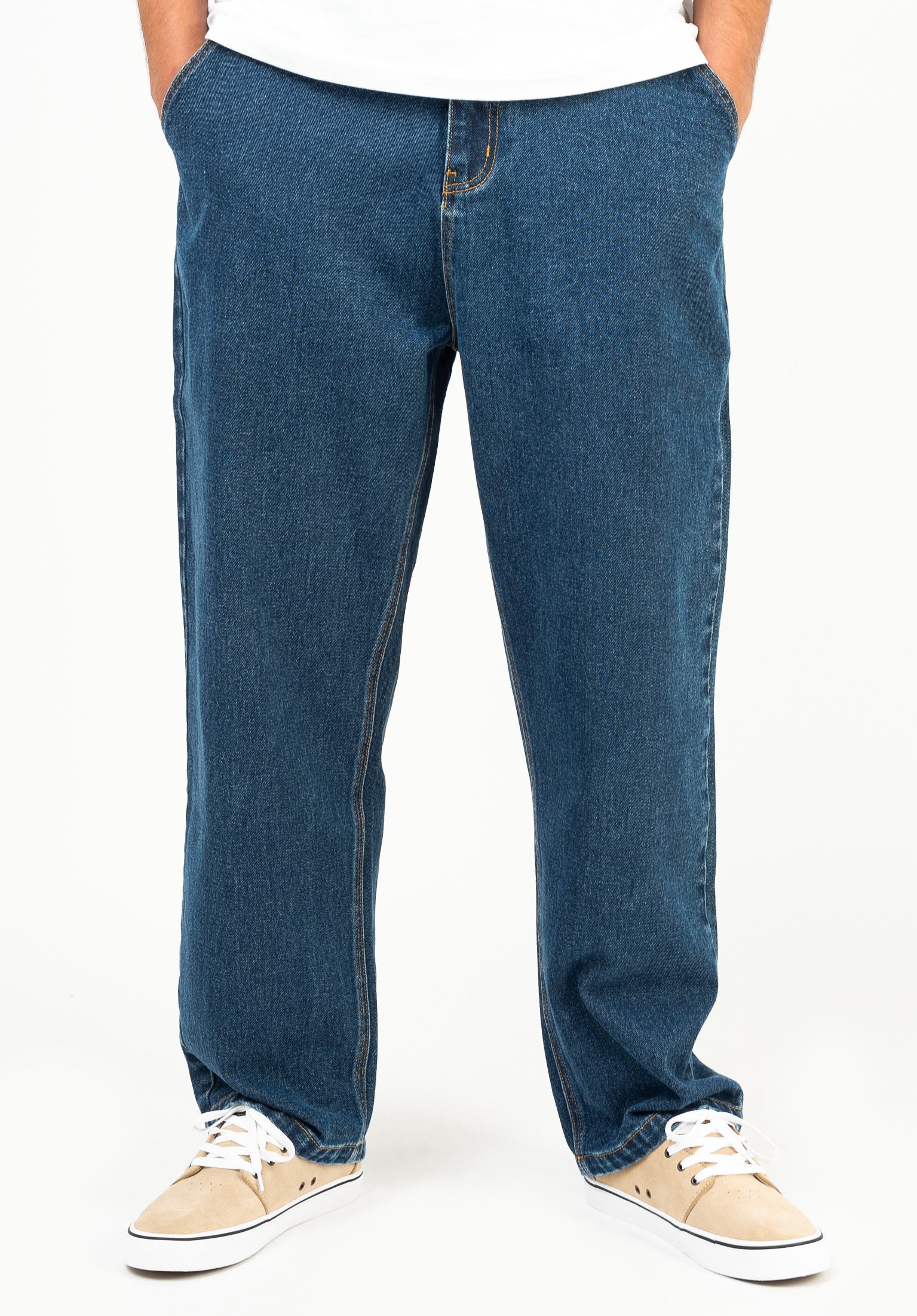 ボトムス・スパッツ HELLO LUPO Brooks Trousers - Blue Denim HELLO