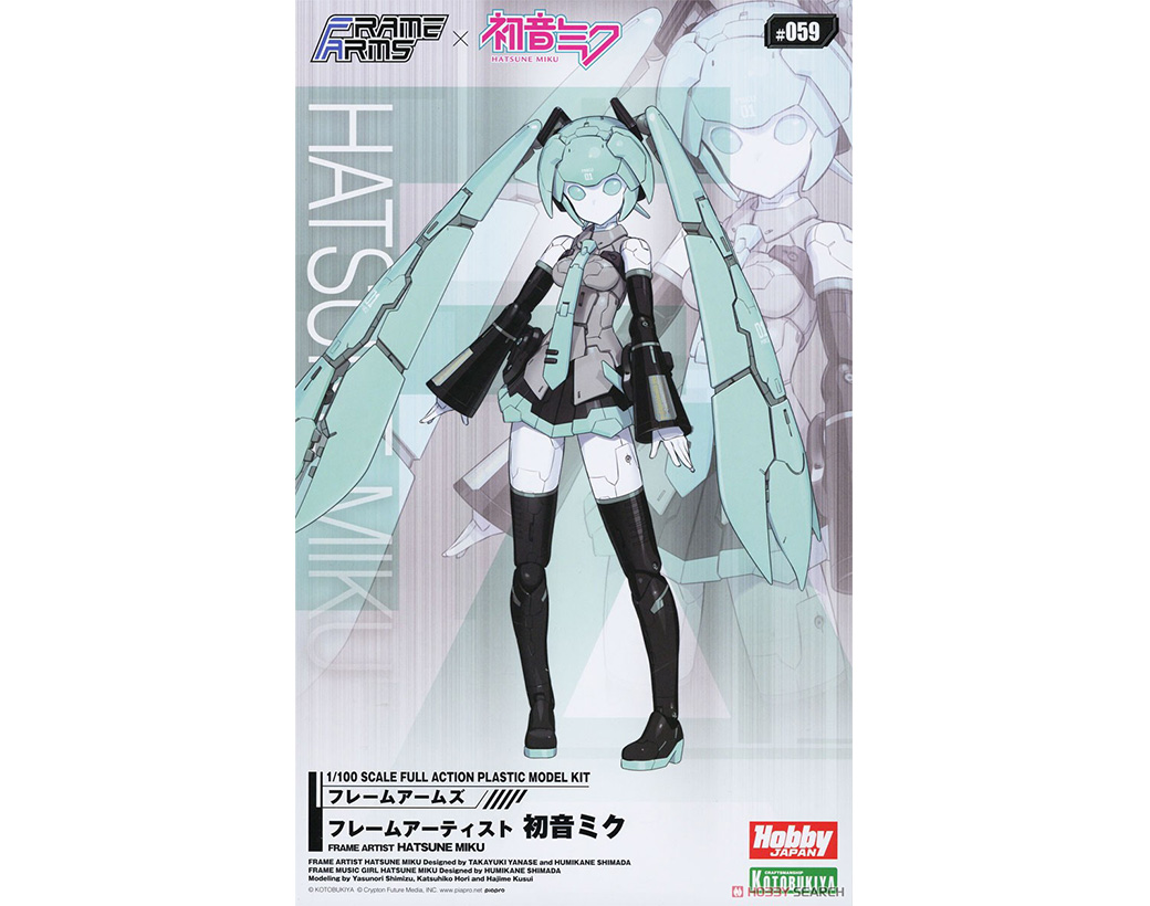 1/100 FRAME ARMS FRAME Artist (FA) 初音未來組裝模型(FA129) - 天利