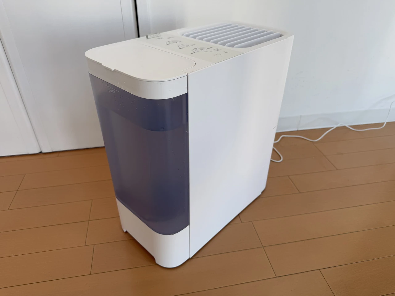 SwitchBot 気化式加湿器』レビュー、フィルター自動乾燥機能搭載