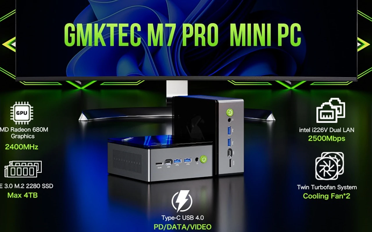 高性能ミニPC『GMKtec NucBox M7 Pro』が25%オフ、限定割引クーポン