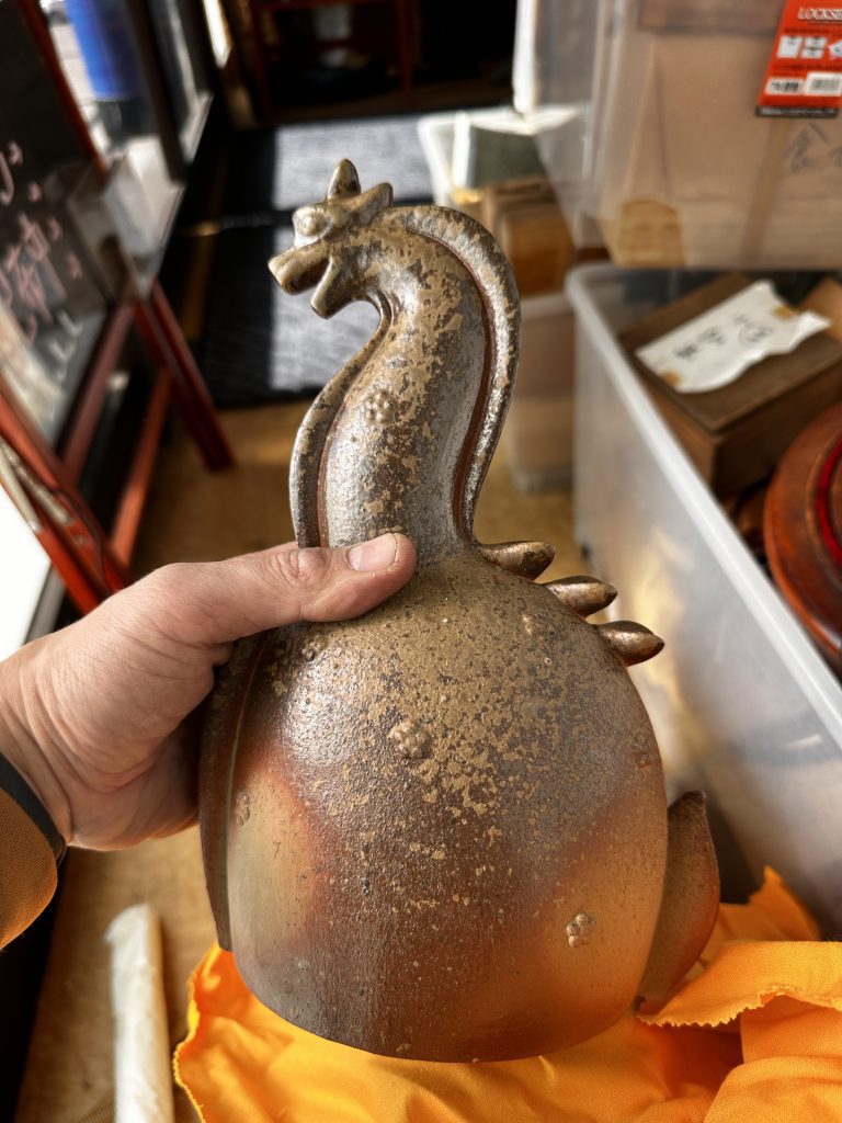 Bizen-yaki 備前焼 島村光 丑（良品）価格交渉出来ますので Bizen-yaki