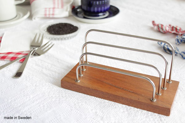 北欧ビンテージ トーストスタンド 北欧ヴィンテージ チークのトースト