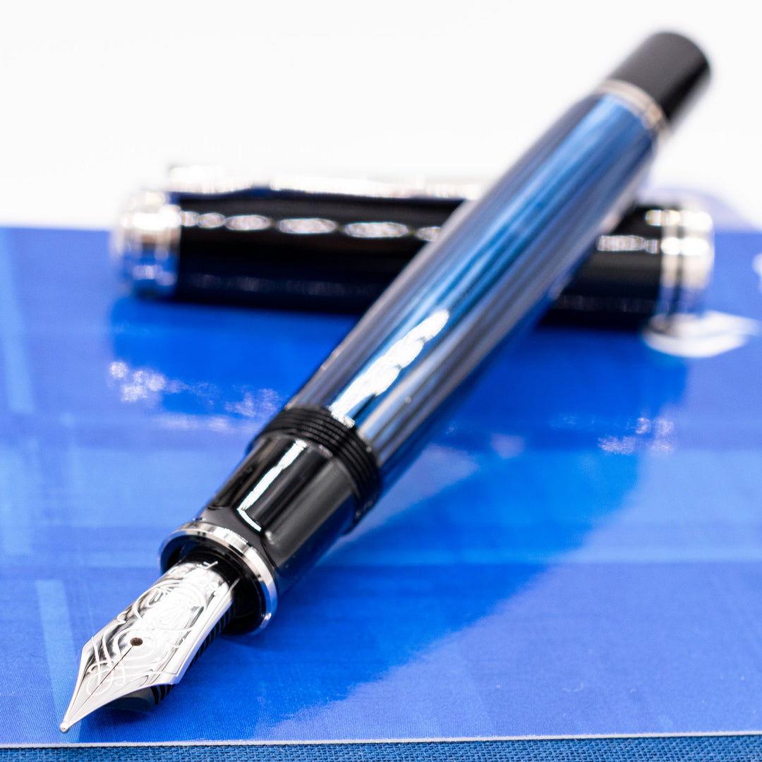 Pelikan Souveran M805 Fountain Pen - Blue Stripe – Truphae