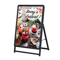 スタンド看板】グリップA A1 ロー 片面 ブラック 52667A1B | 看板の