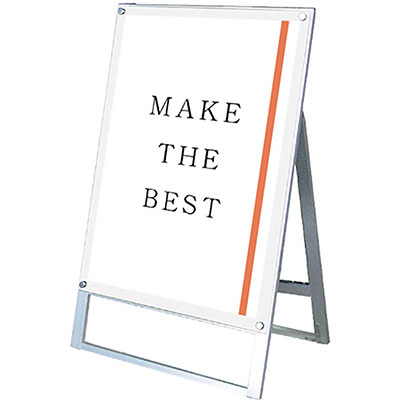 スタンド看板】ポスター用スタンド看板マグネジ A1 片面 面ホワイト