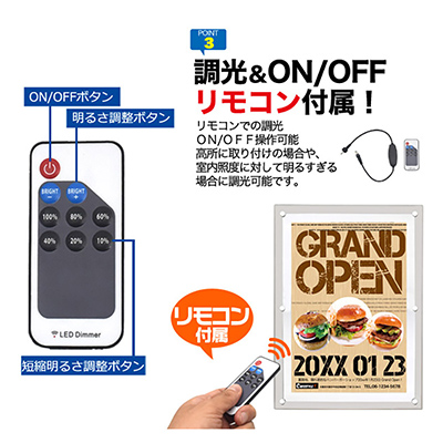 あま LEDライトパネル 2枚 イージーライトパネル ver2.0 B2 ブラック