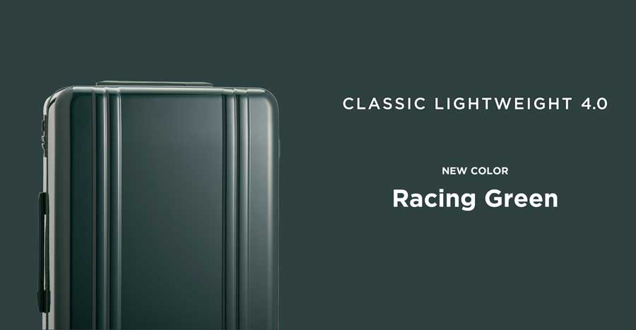 ゼロハリバートン、「Classic Lightweight 4.0」に新色「レーシング