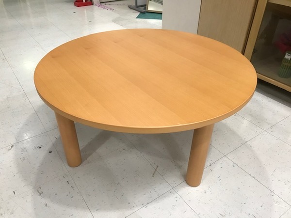 無印良品 こたつ 丸型 即購入可 こたつにもなるローテーブル 大 |