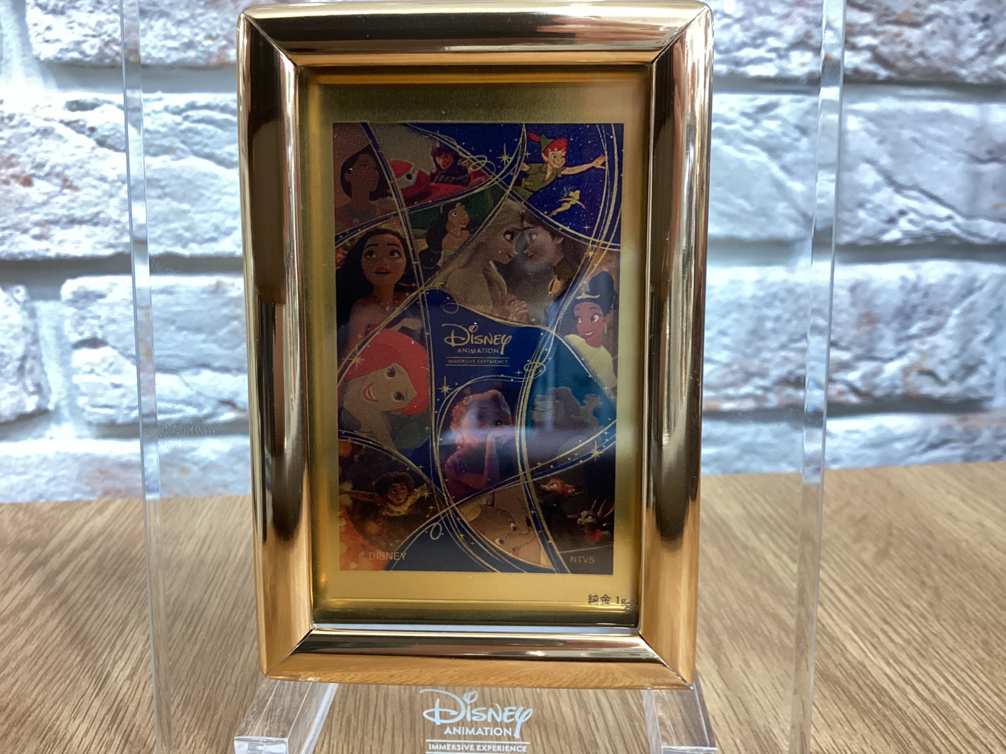 ディズニーアート展 純金1グラム記念カード ウィリー 田中貴金属 貴重