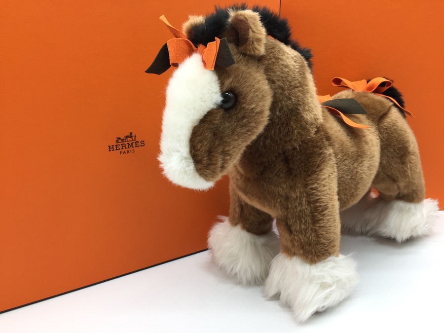 エルメス エルミー 中古美品 美品☆ エルメス エルミーGM ぬいぐるみ