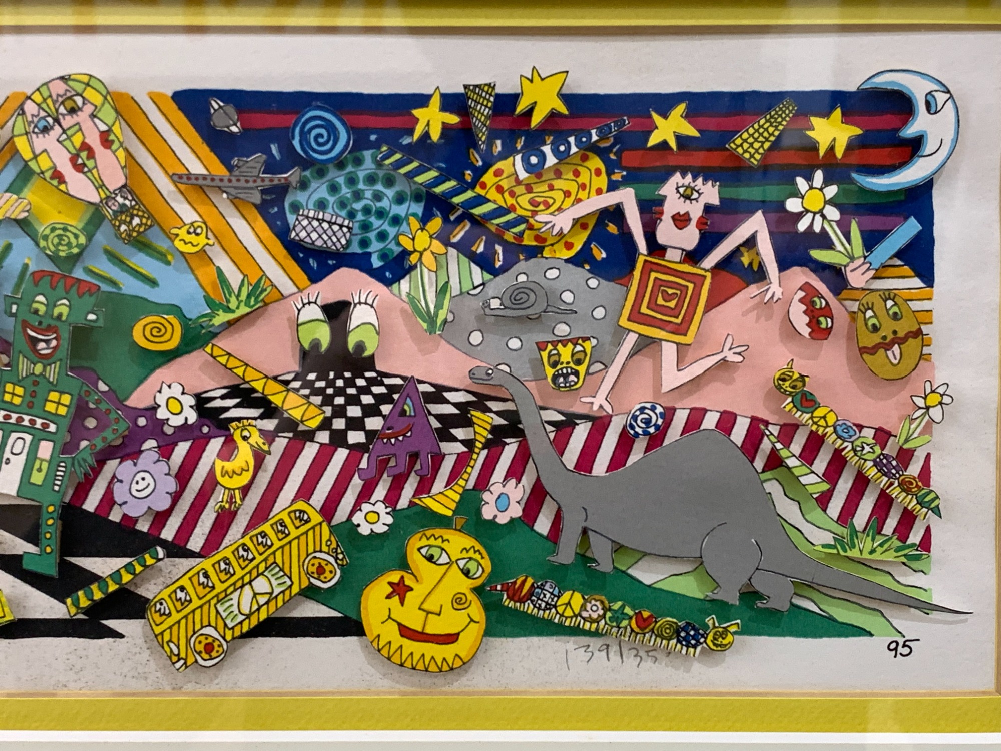 ジェームスリジィ 3D 希少 特別額装入り FDLLOW THE LEADER