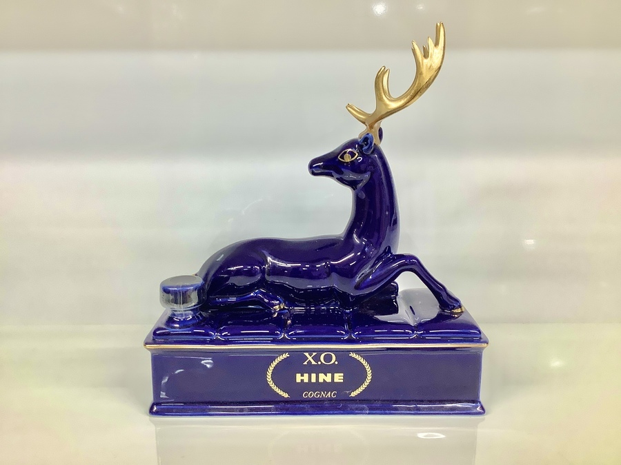 未開栓】HINE/ハイン X.O. リモージュ 青/ブルー 陶器ボトル 重量約