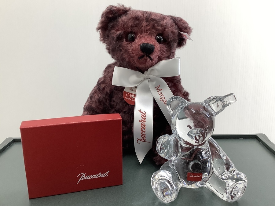 Baccarat×Steiff（バカラ×シュタイフ） テディベア他2点セットが入荷