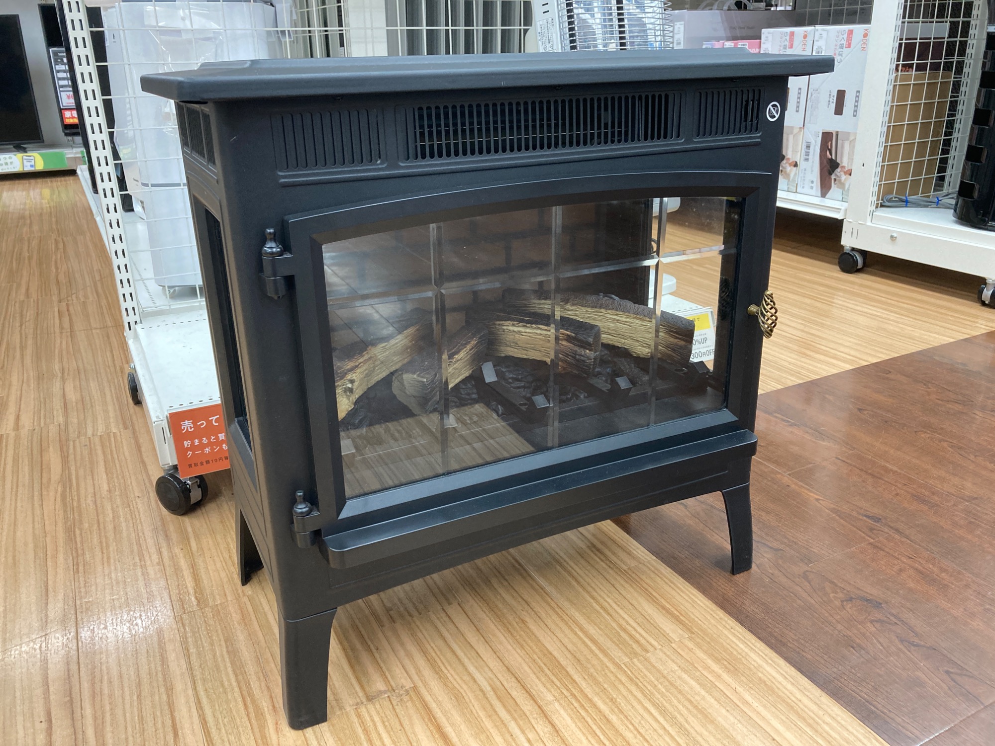 QVCジャパン フェイク暖炉型 電気ファンヒーター DFI-5010-01 【公式通販】