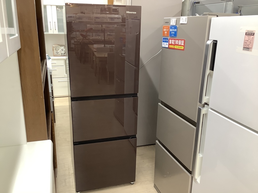 ㉞【税込み】ハイセンス 282L 3ドア 冷蔵庫 HR-G2801BR ブラウン 強化