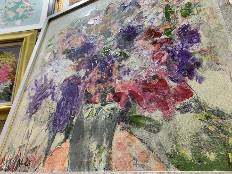 Francfranc(フランフラン)】アートボード『フローラ パープル』入荷