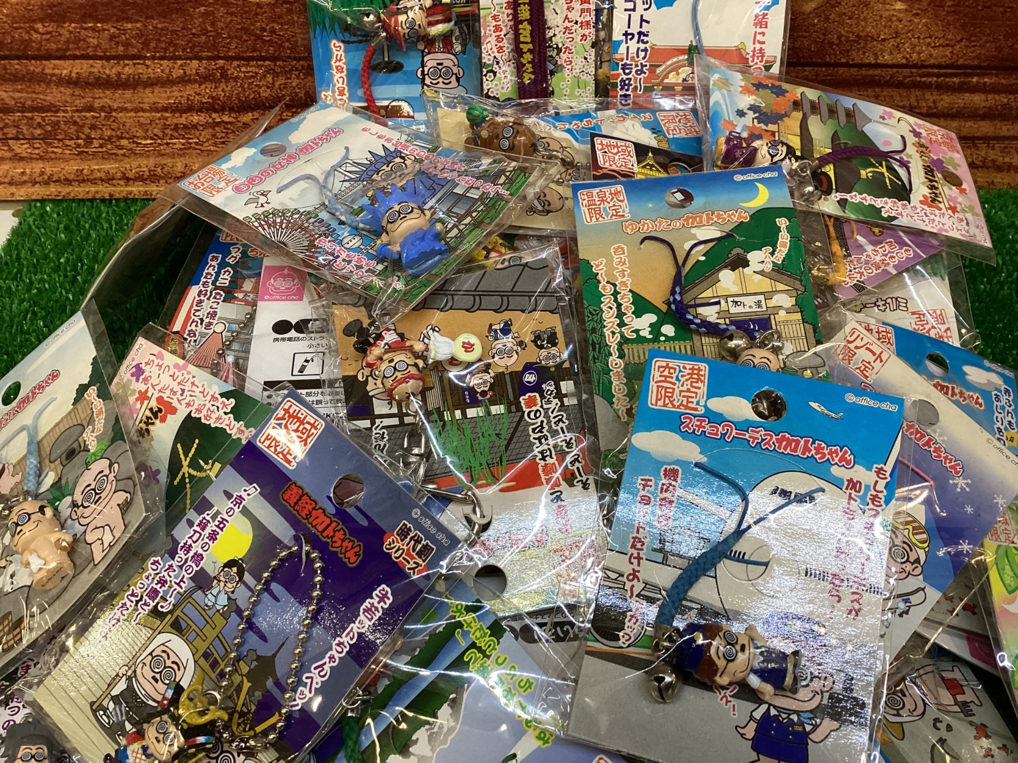 ご当地加トちゃんキーホルダー 45個セット ご当地加トちゃん