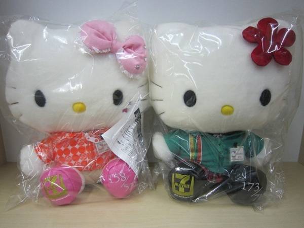 ファン必見！ハローキティセブンイレブン初代制服ぬいぐるみ 買取入荷
