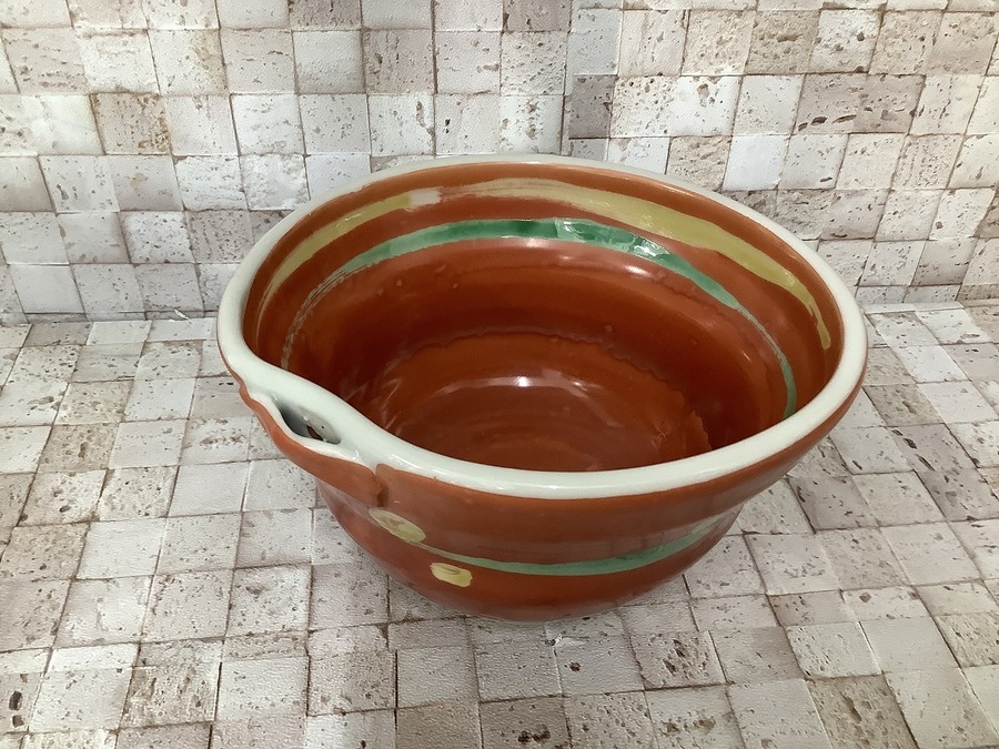 こだわりの逸品 須田菁華 赤彩黄緑文片口小鉢 ｜2022年05月24日