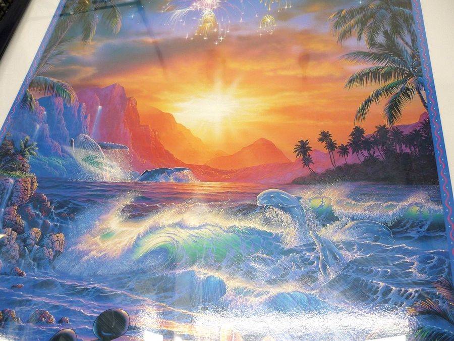 クリスチャン・ラッセン作ディズニーコラボアートポスター、シーサイド