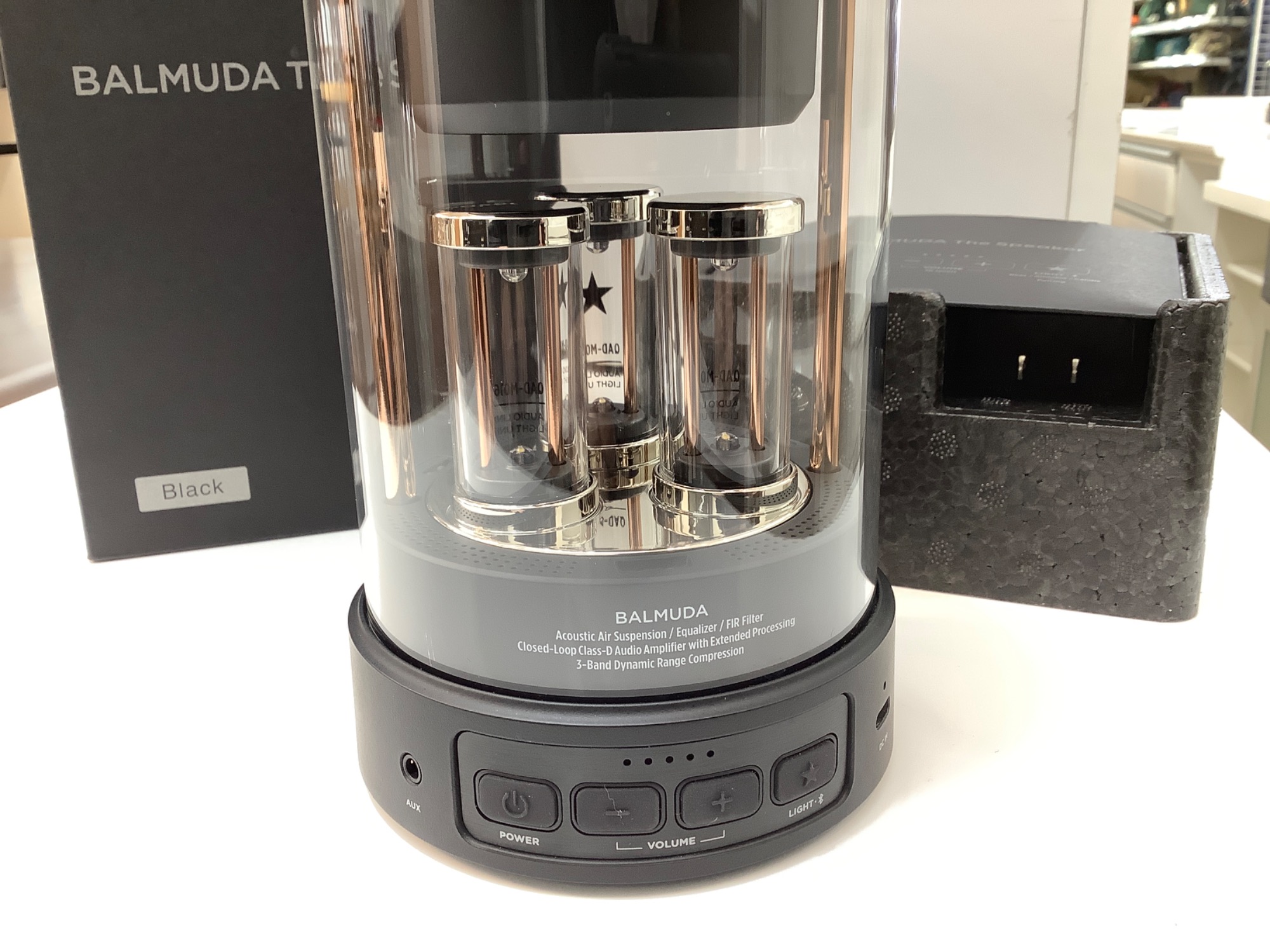 BALMUDA The Speaker M01A-BK バルミューダのBluetoothスピーカー M01A