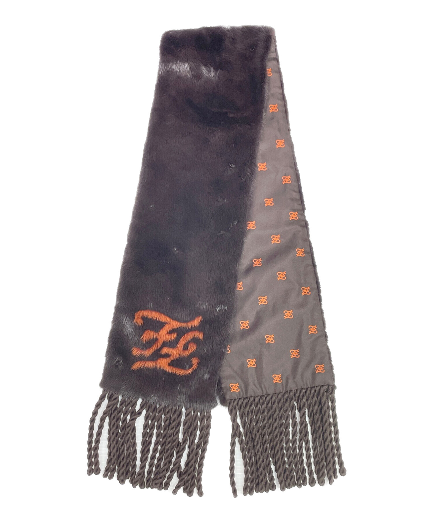 中古・古着通販】FENDI (フェンディ) ミンクファーマフラー ブラウン