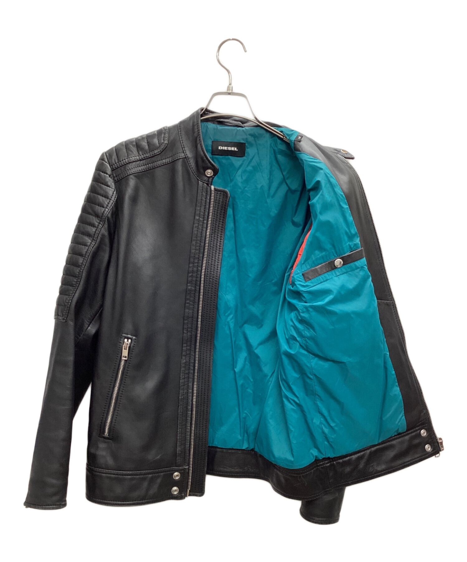 中古・古着通販】DIESEL (ディーゼル) シングルライダースジャケット