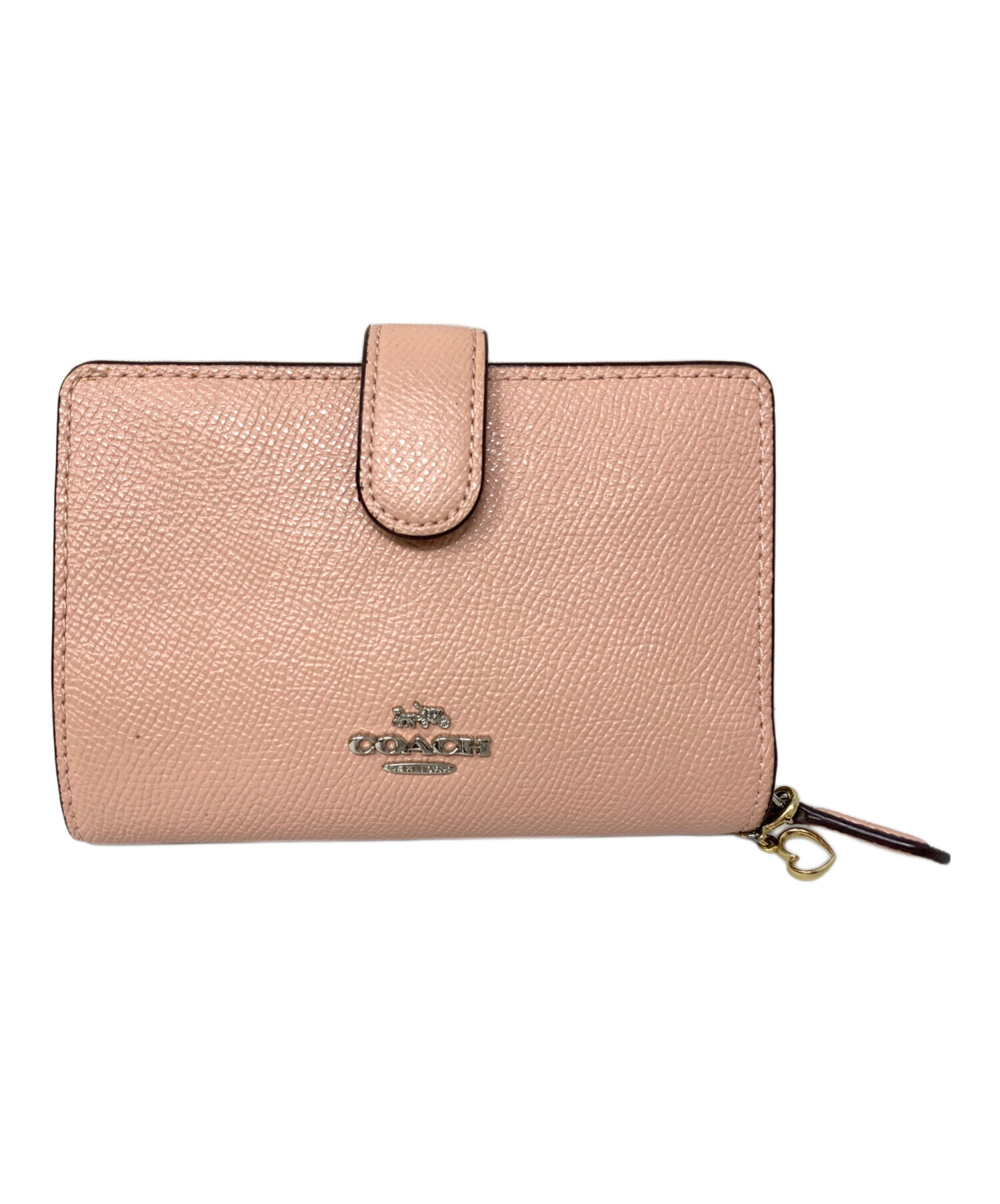 中古・古着通販】COACH (コーチ) COACH 2つ折り財布 ピンク｜ブランド