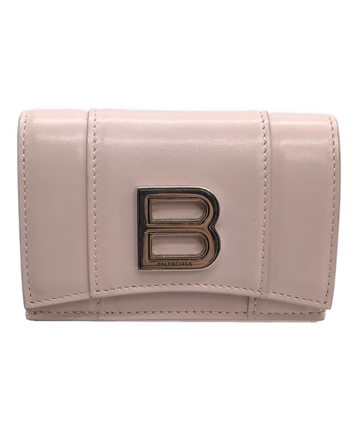 BALENCIAGA ピンク 三つ折り財布