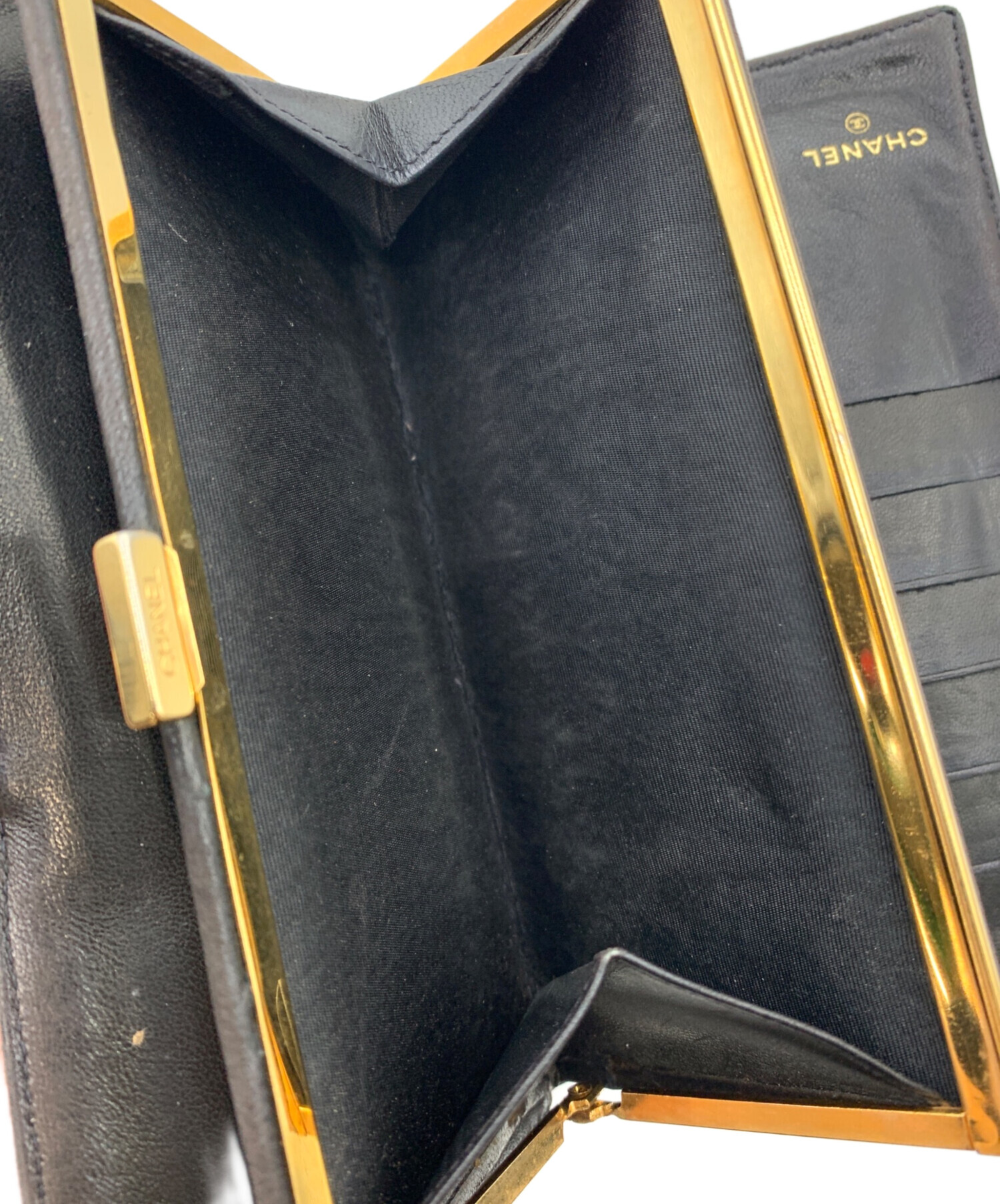 中古・古着通販】CHANEL (シャネル) ココマーク 長財布 ブラック