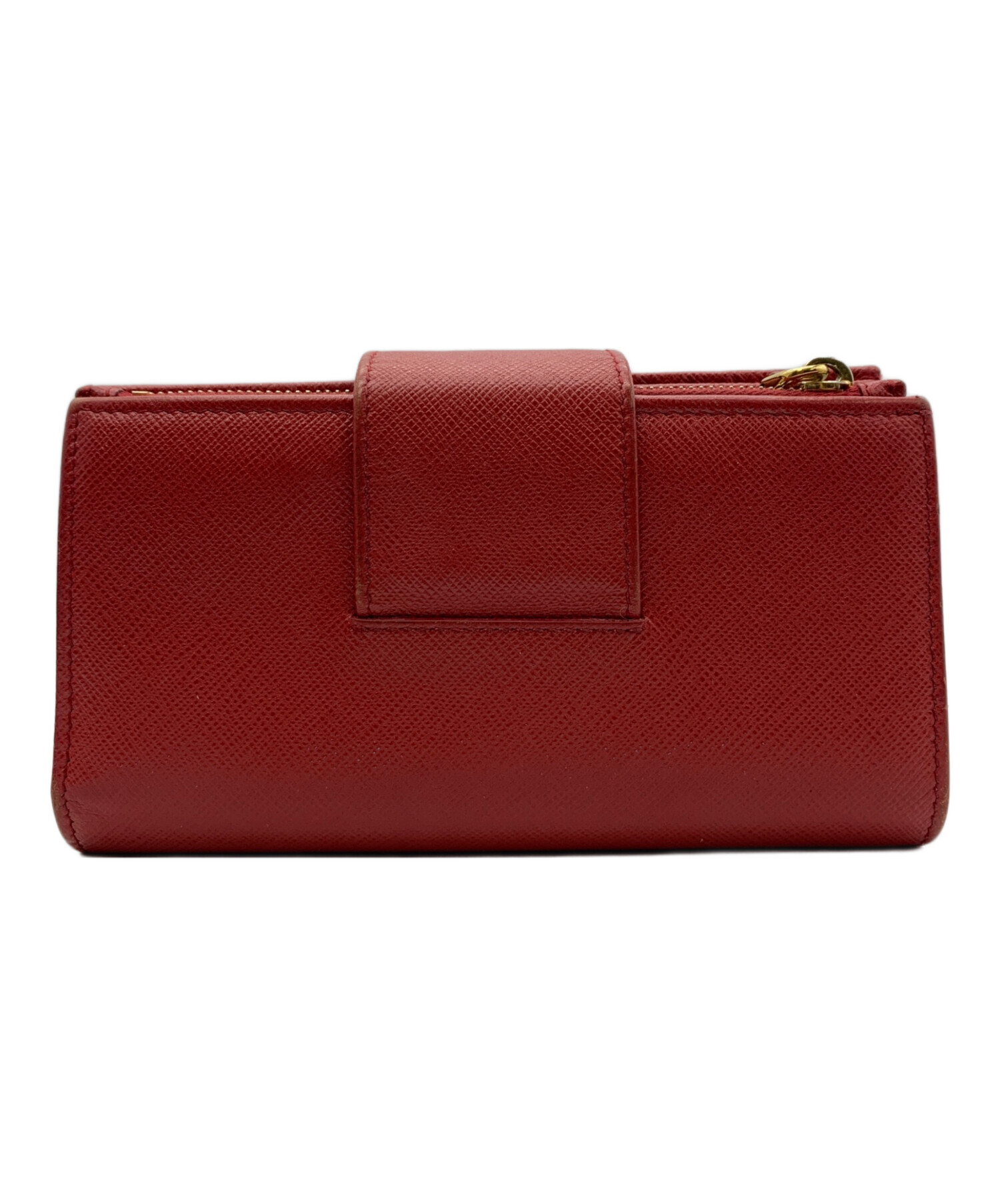 PRADA 二つ折り財布 赤 プラダ 二つ折り財布 財布 レディース