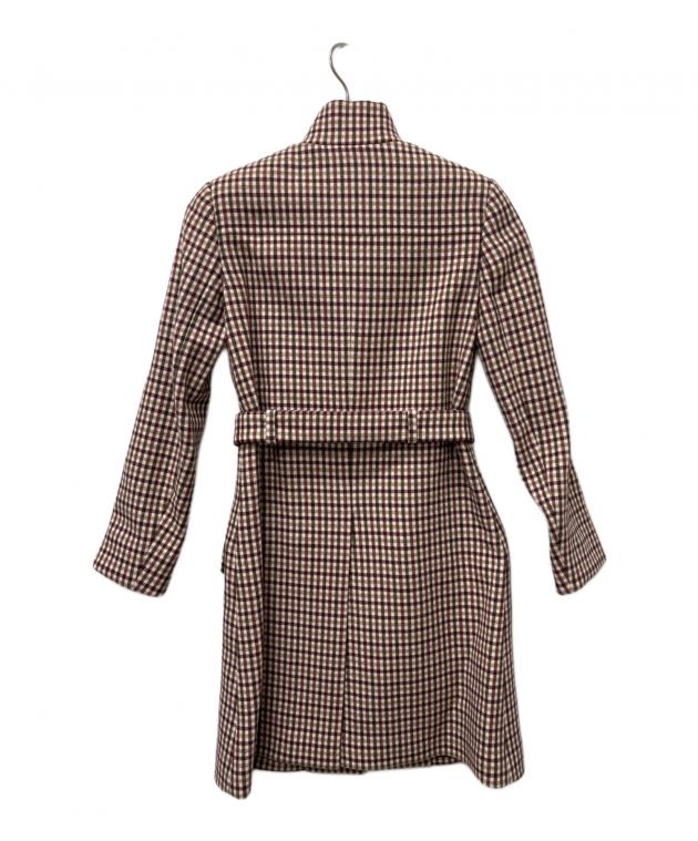 中古・古着通販】MIU MIU (ミュウミュウ) チェックコート レッド