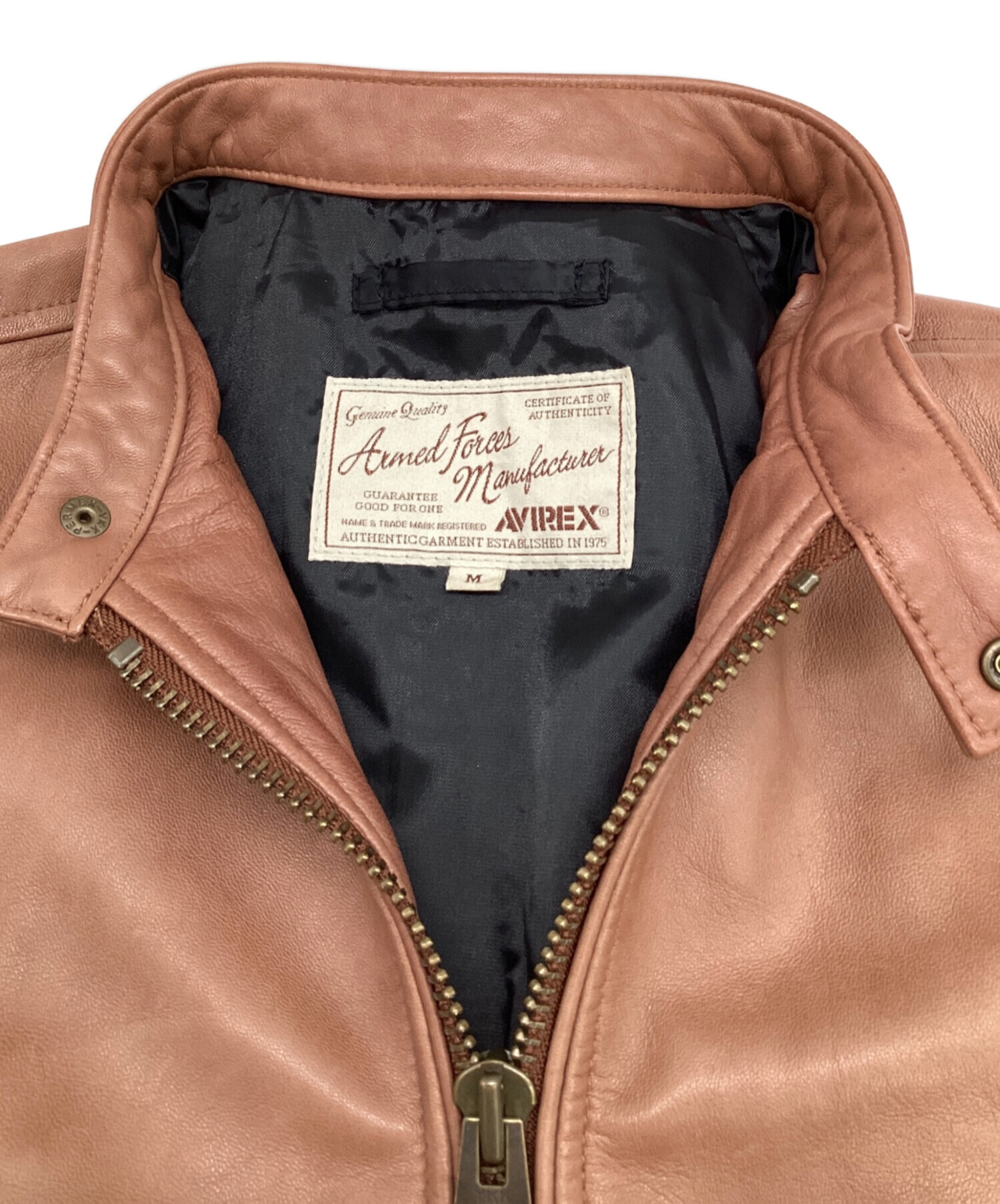 中古・古着通販】AVIREX (アヴィレックス) ラムレザー シングル