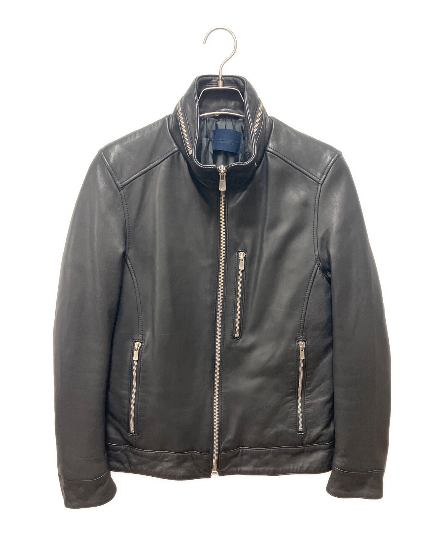 shama別注 / nano universe ライダース レザージャケット ゴート革